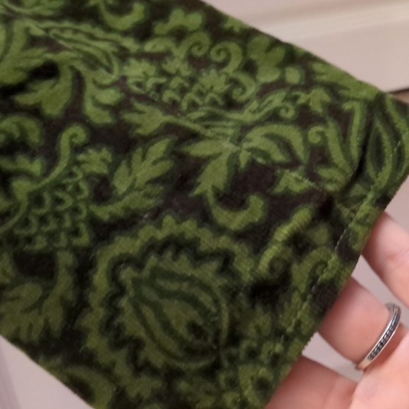 TALBOTS CORDUROY BUTTON JACKET Chocolate Brown & Olive Green - Picture 5 of 7